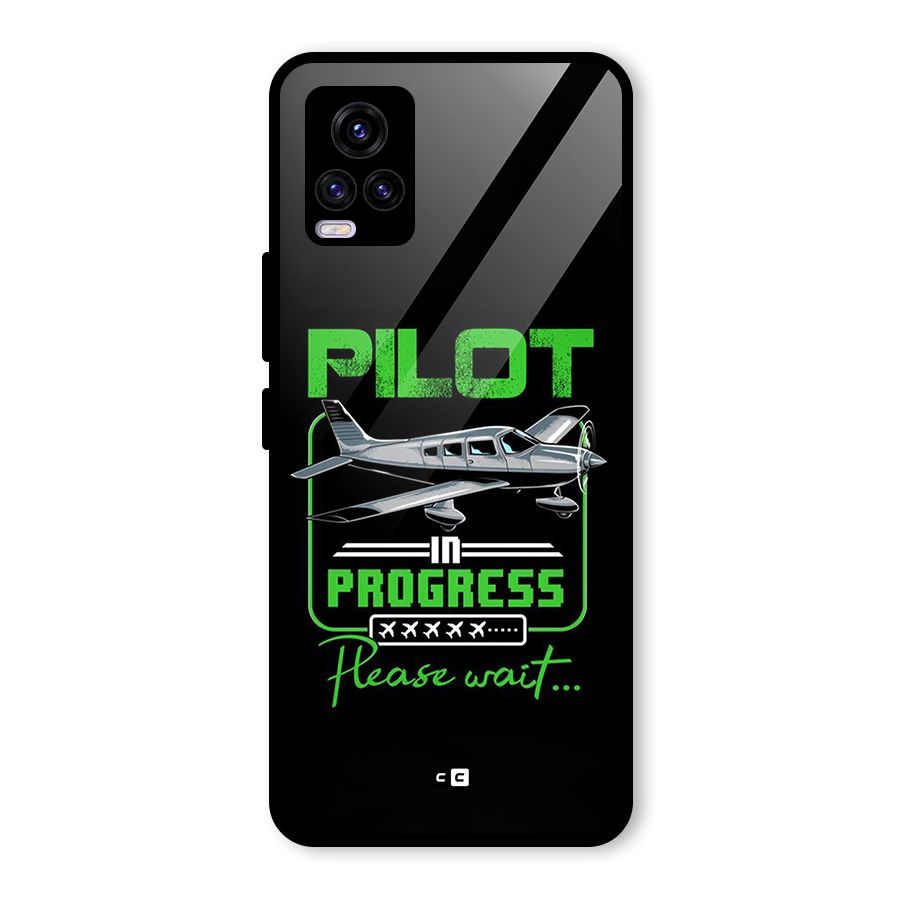 Pilot in Progress Glass Back Case for Vivo V20 2021
