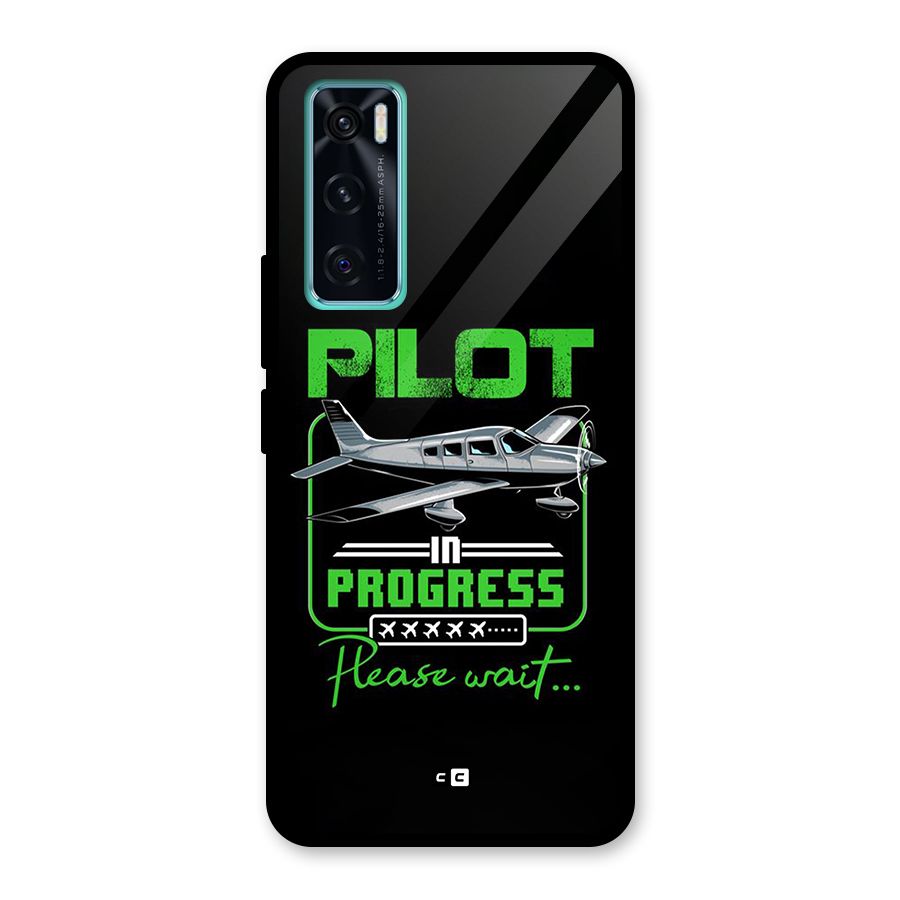 Pilot in Progress Glass Back Case for Vivo V20 SE
