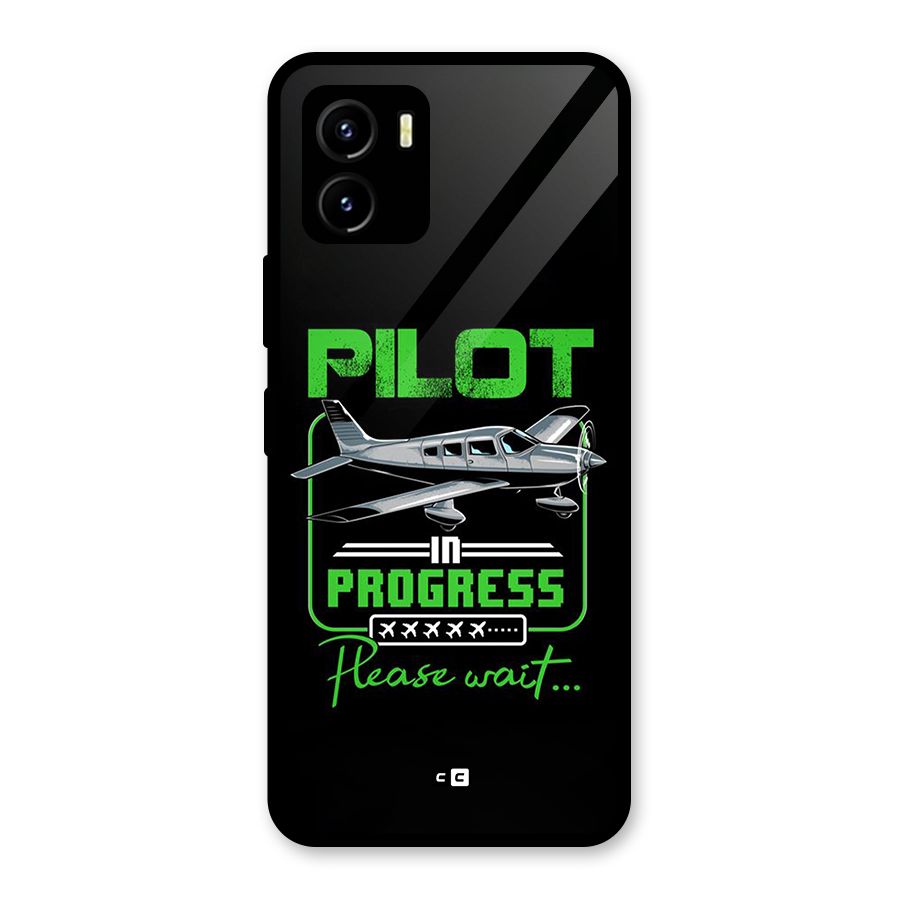 Pilot in Progress Glass Back Case for Vivo Y15s