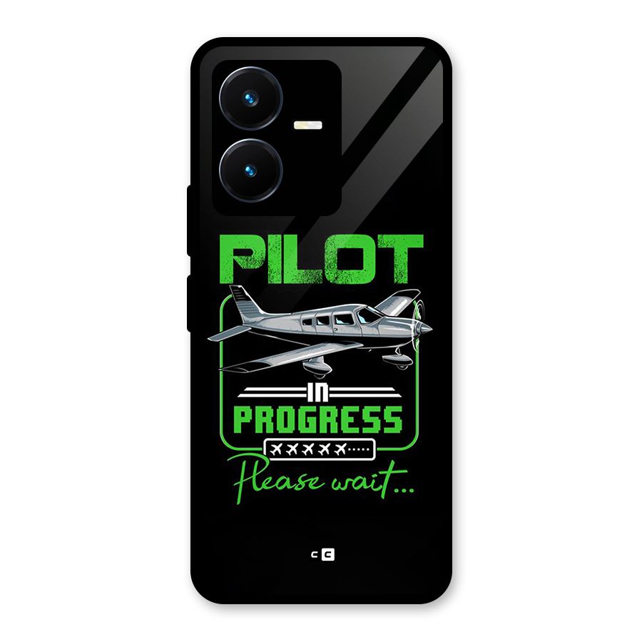 Pilot in Progress Glass Back Case for Vivo Y22