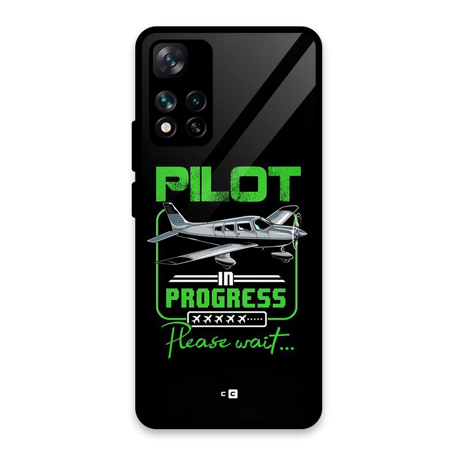 Pilot in Progress Glass Back Case for Xiaomi 11i HyperCharge 5G