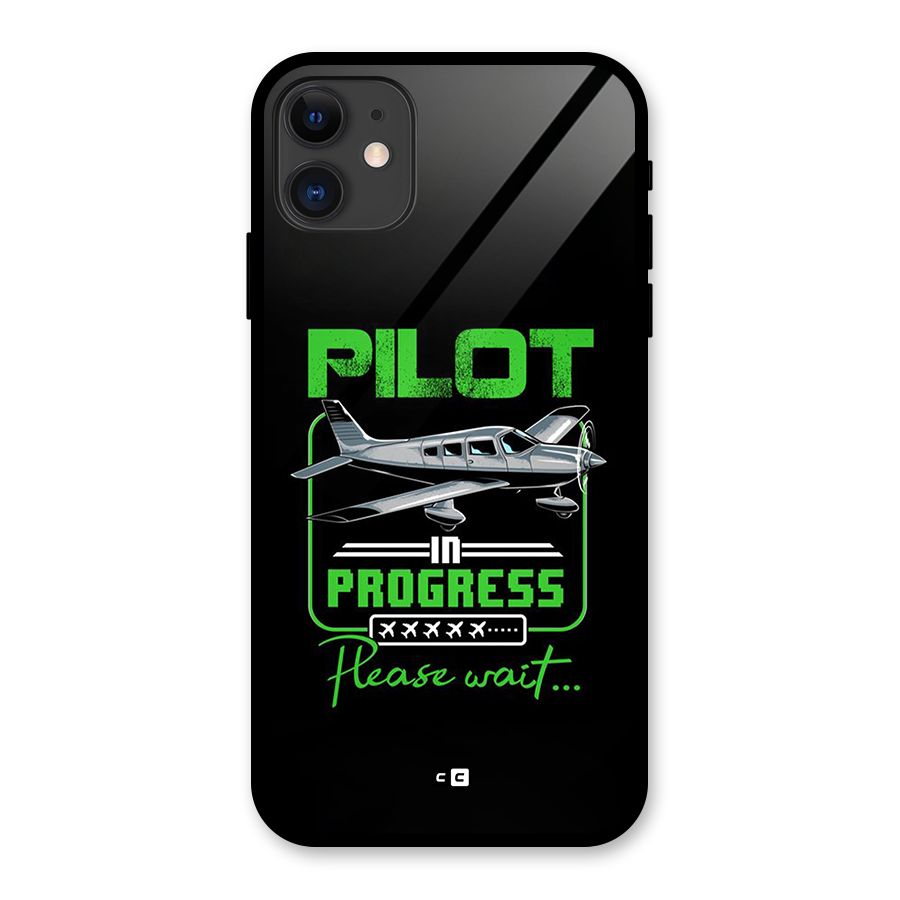 Pilot in Progress Glass Back Case for iPhone 11