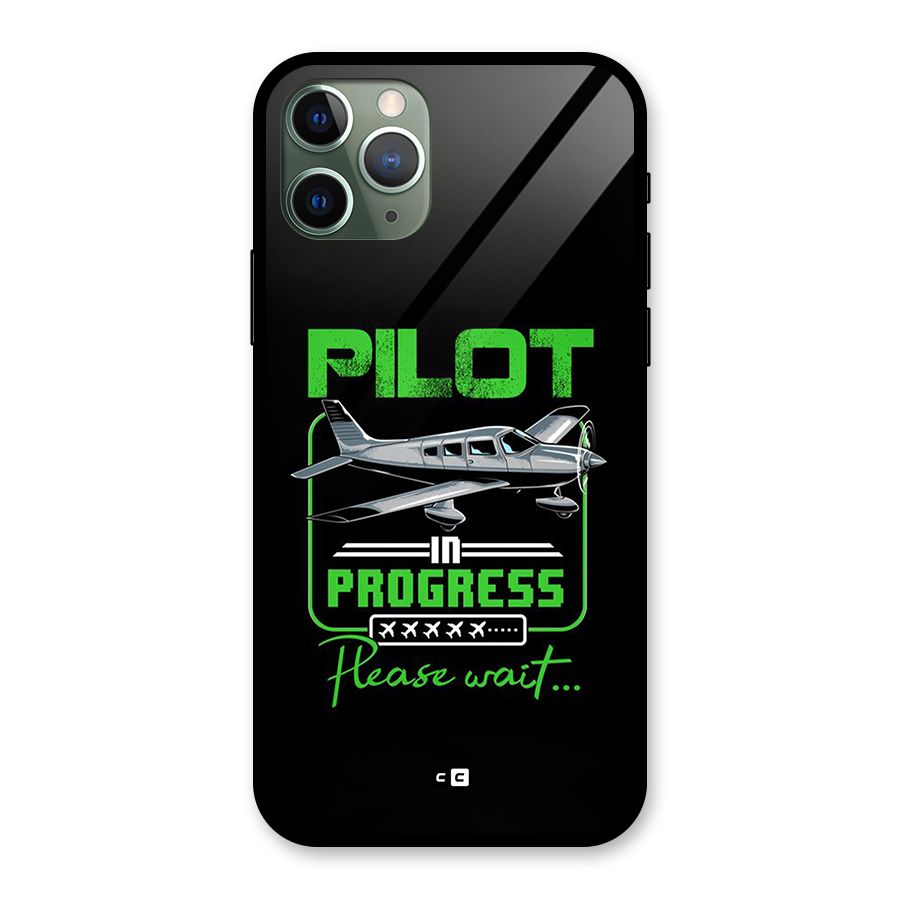 Pilot in Progress Glass Back Case for iPhone 11 Pro