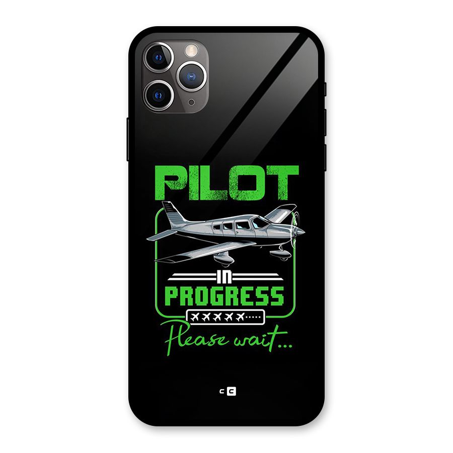 Pilot in Progress Glass Back Case for iPhone 11 Pro Max