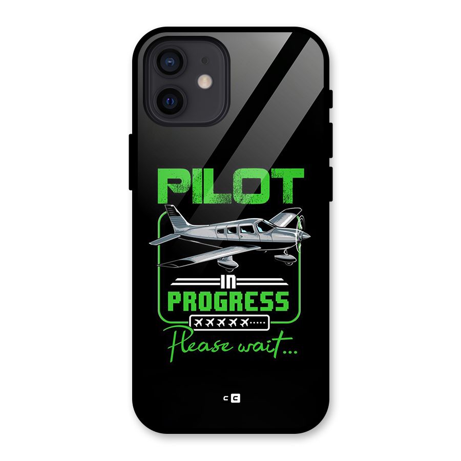 Pilot in Progress Glass Back Case for iPhone 12