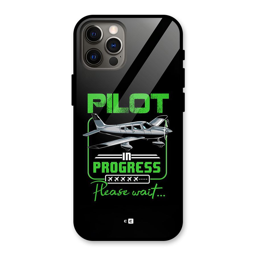 Pilot in Progress Glass Back Case for iPhone 12 Pro
