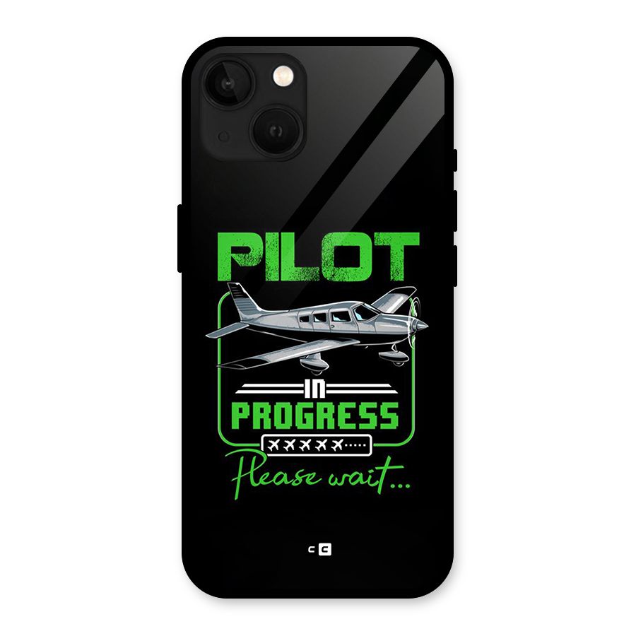 Pilot in Progress Glass Back Case for iPhone 13