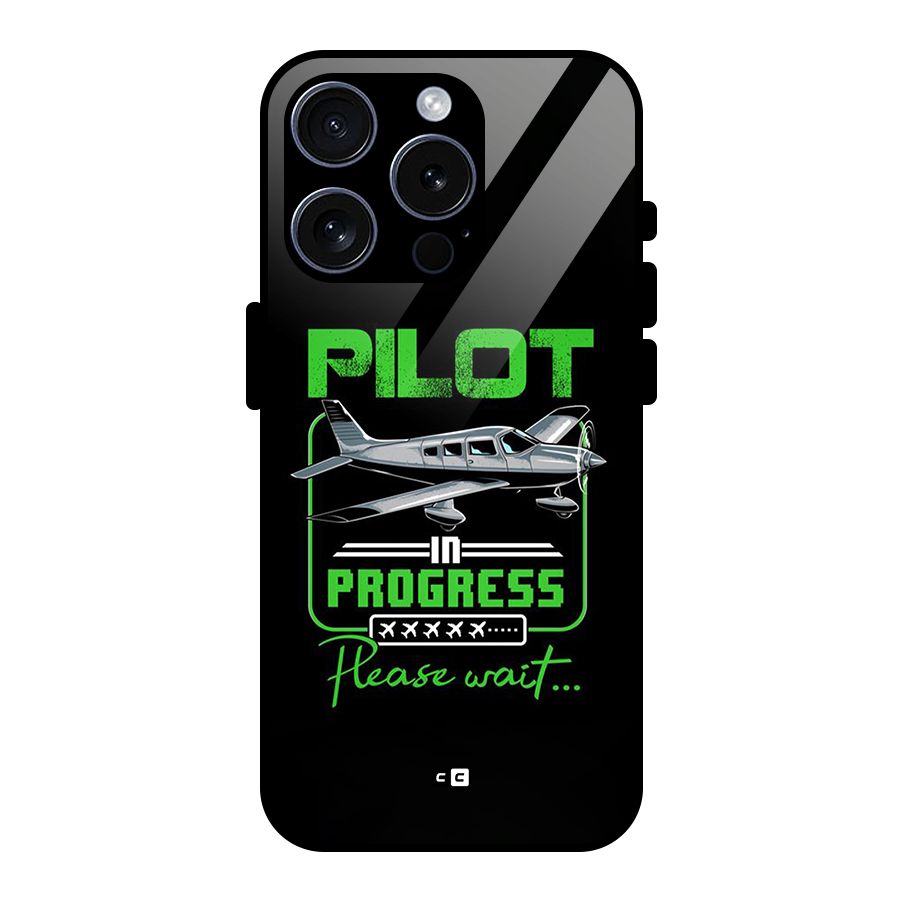 Pilot in Progress Glass Back Case for iPhone 15 Pro