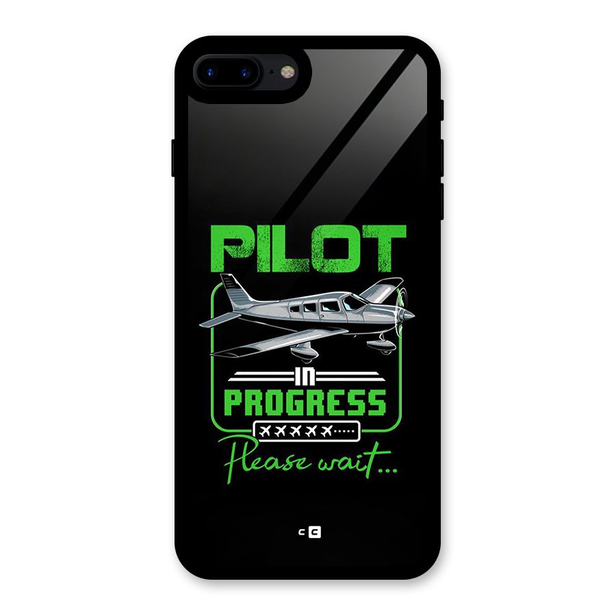 Pilot in Progress Glass Back Case for iPhone 8 Plus
