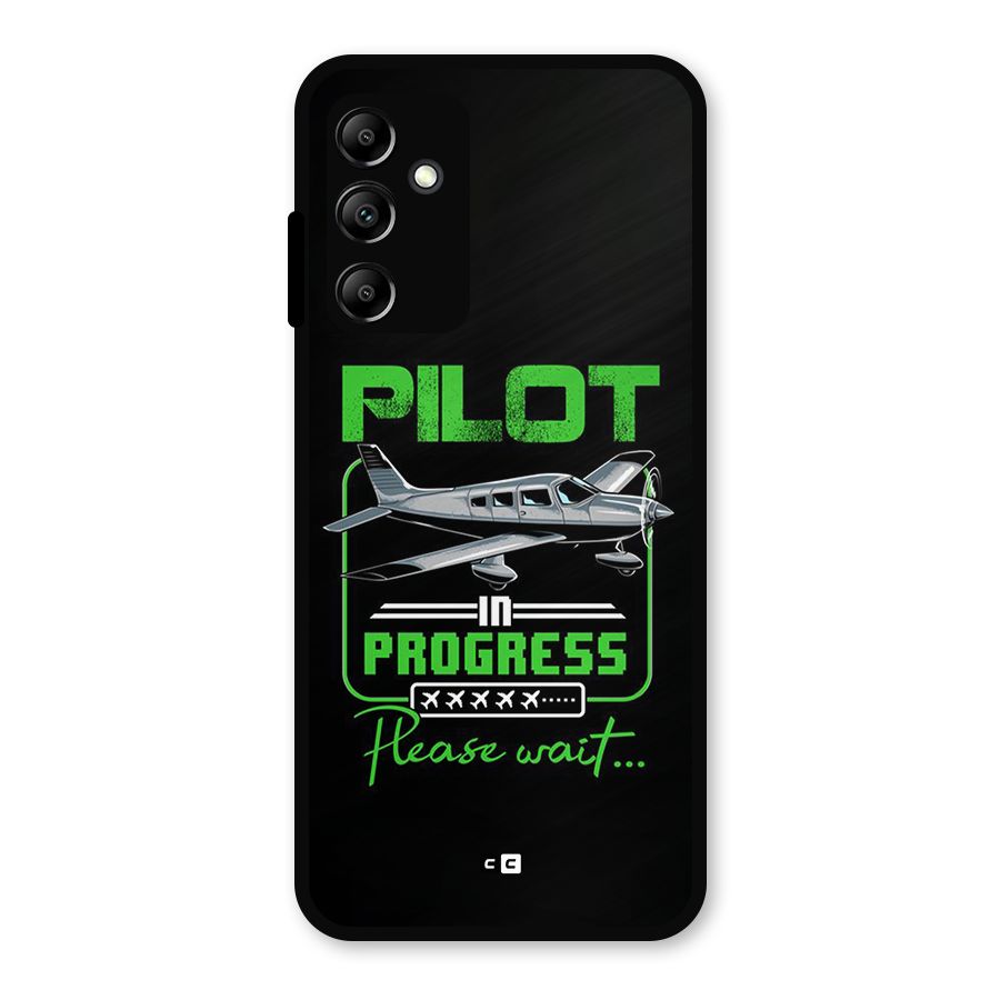 Pilot in Progress Metal Back Case for Galaxy A14 5G