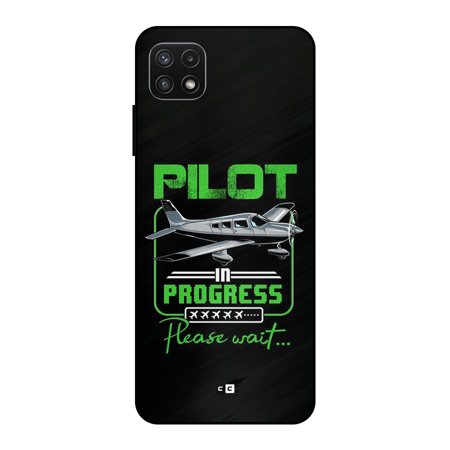 Pilot in Progress Metal Back Case for Galaxy A22 5G