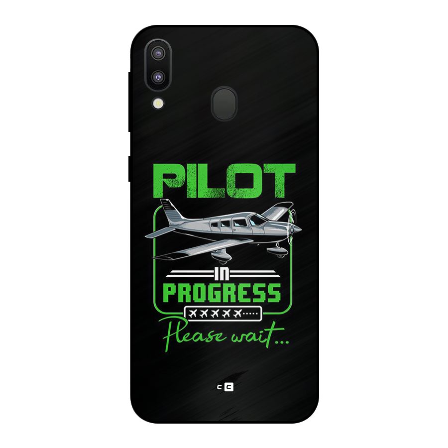 Pilot in Progress Metal Back Case for Galaxy M20