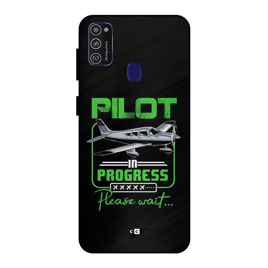 Pilot in Progress Metal Back Case for Galaxy M30s