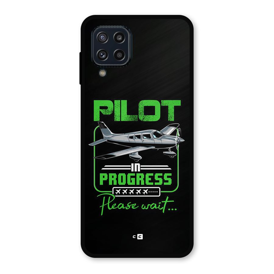 Pilot in Progress Metal Back Case for Galaxy M32
