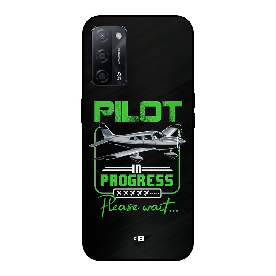 Pilot in Progress Metal Back Case for Oppo A53s 5G
