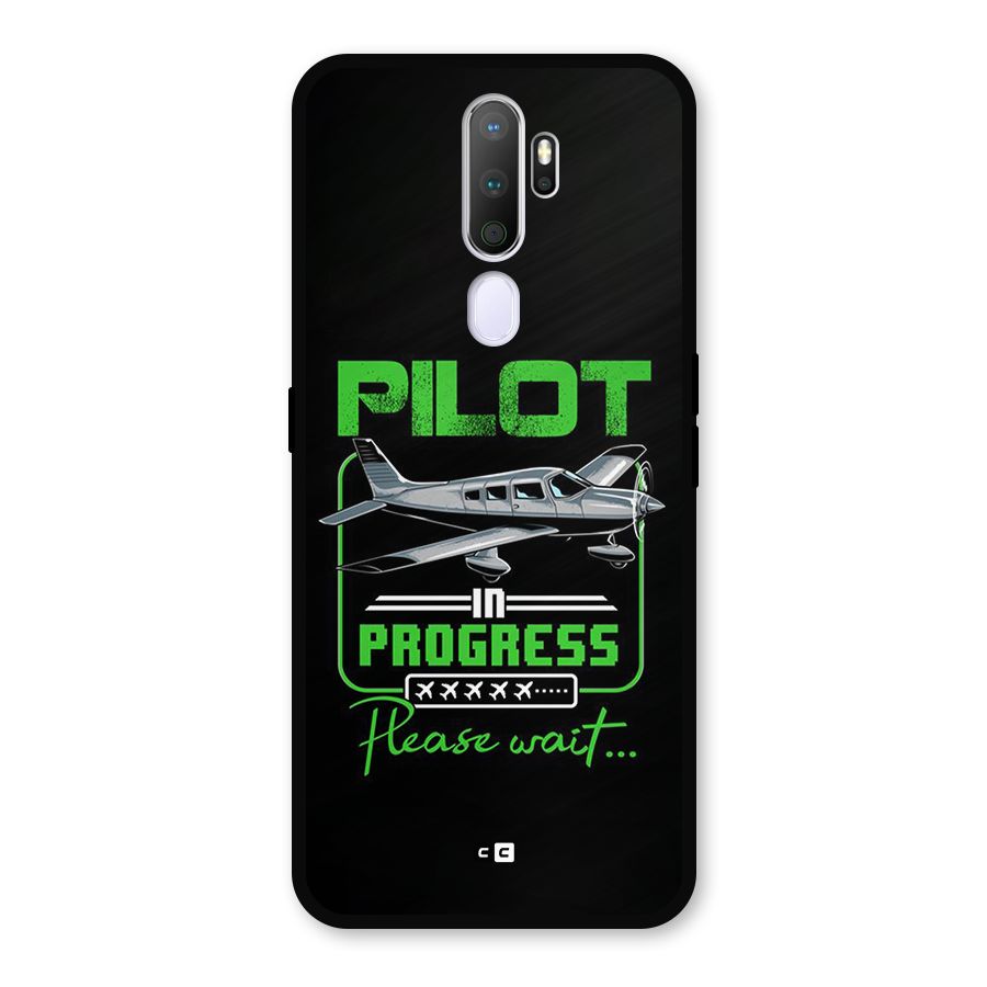 Pilot in Progress Metal Back Case for Oppo A5 (2020)