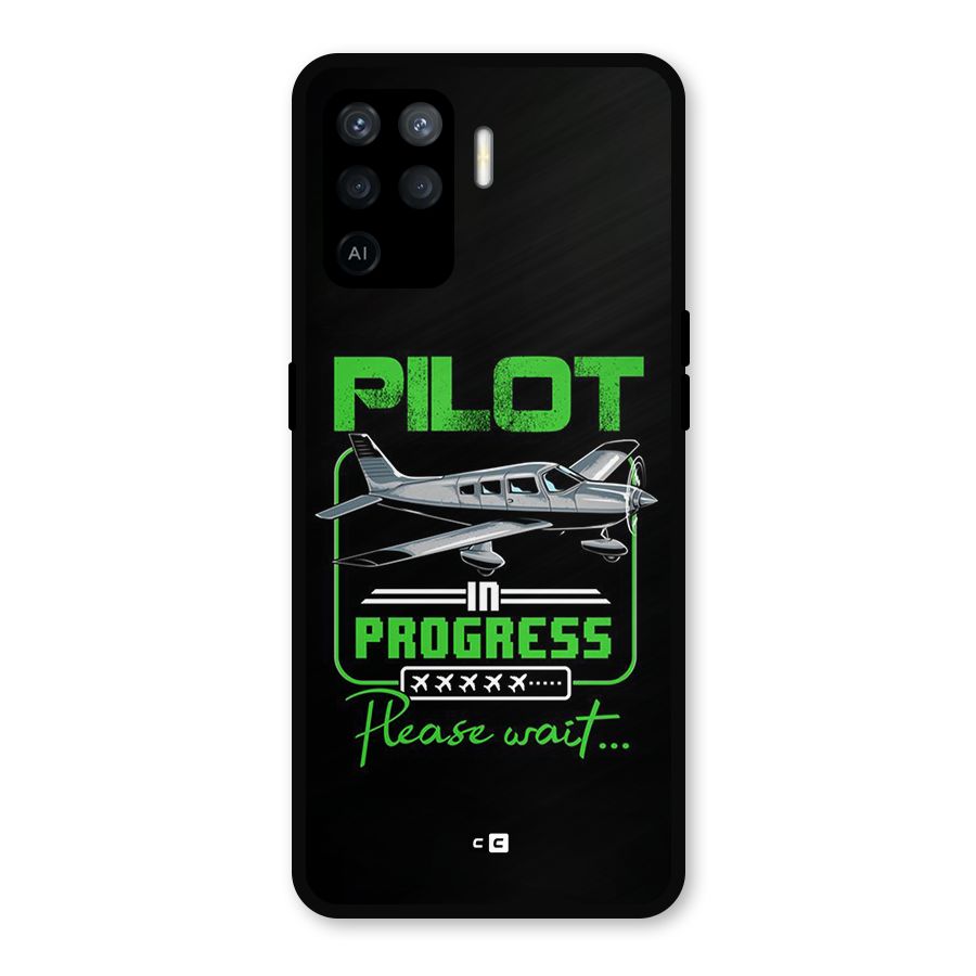 Pilot in Progress Metal Back Case for Oppo F19 Pro