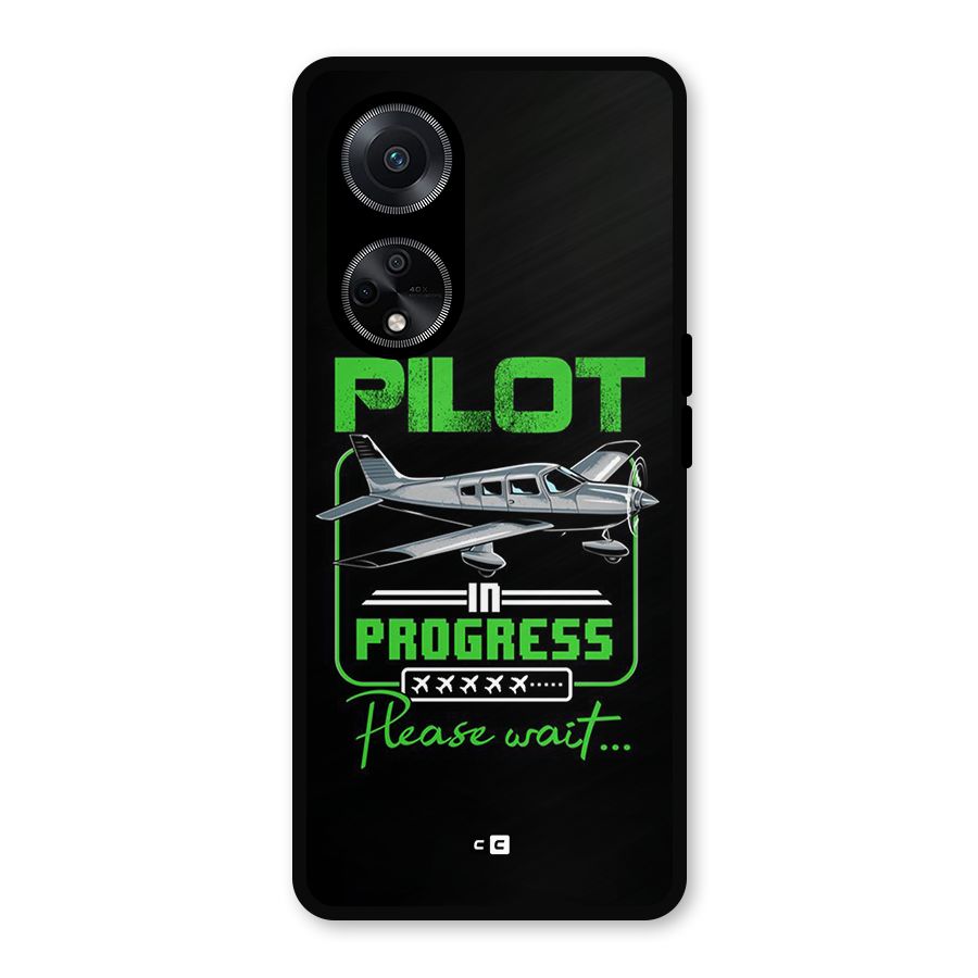 Pilot in Progress Metal Back Case for Oppo F23