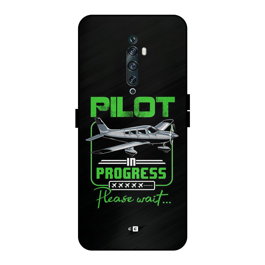 Pilot in Progress Metal Back Case for Oppo Reno2 F