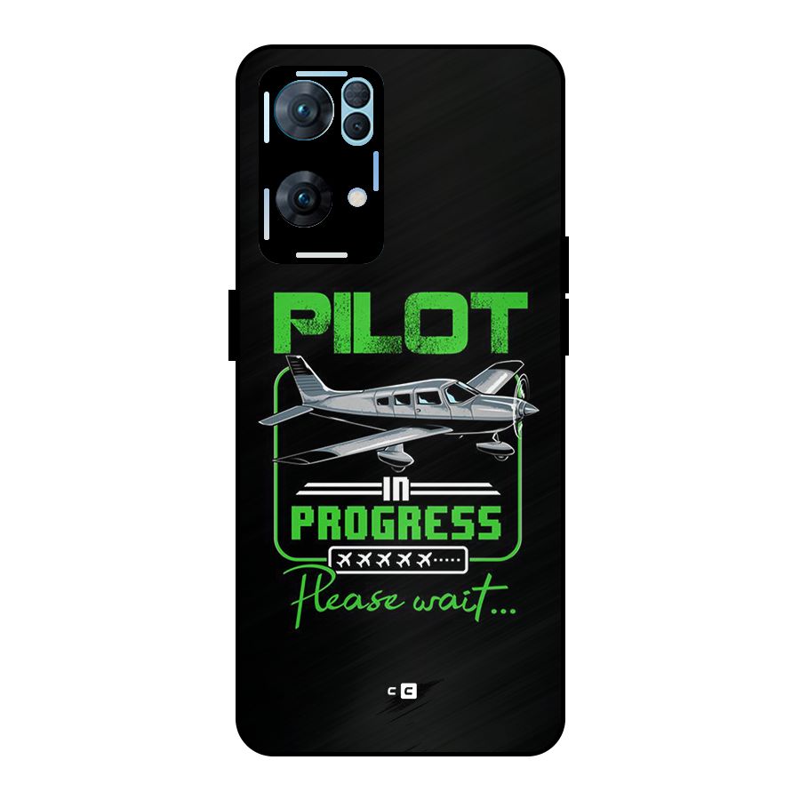 Pilot in Progress Metal Back Case for Oppo Reno7 Pro 5G