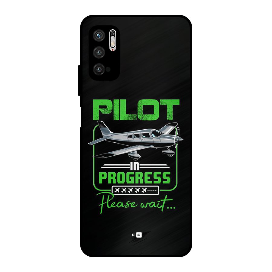 Pilot in Progress Metal Back Case for Poco M3 Pro 5G