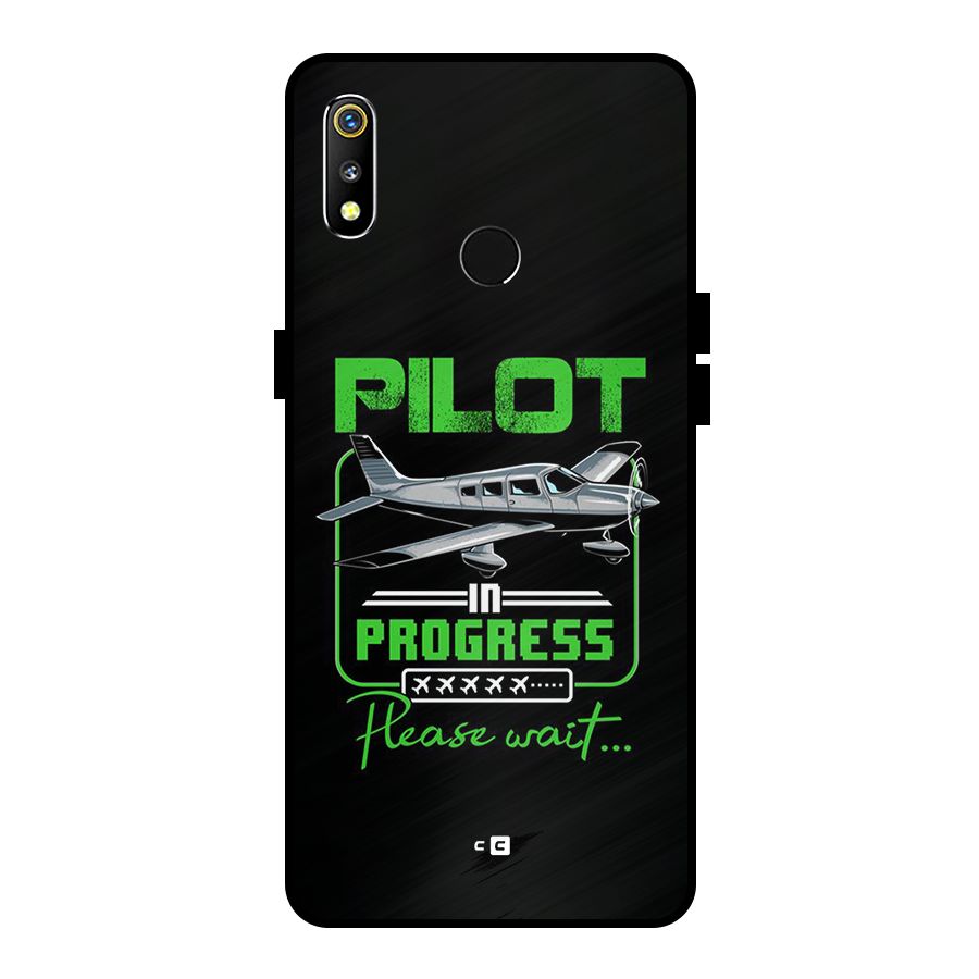 Pilot in Progress Metal Back Case for Realme 3i