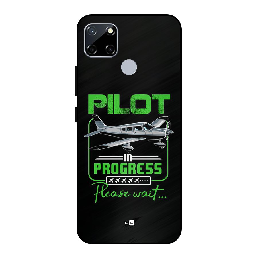 Pilot in Progress Metal Back Case for Realme Narzo 20