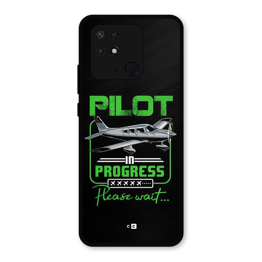 Pilot in Progress Metal Back Case for Redmi 10 Power