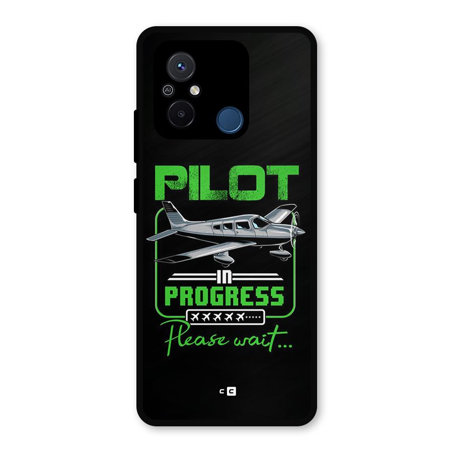 Pilot in Progress Metal Back Case for Redmi 12C