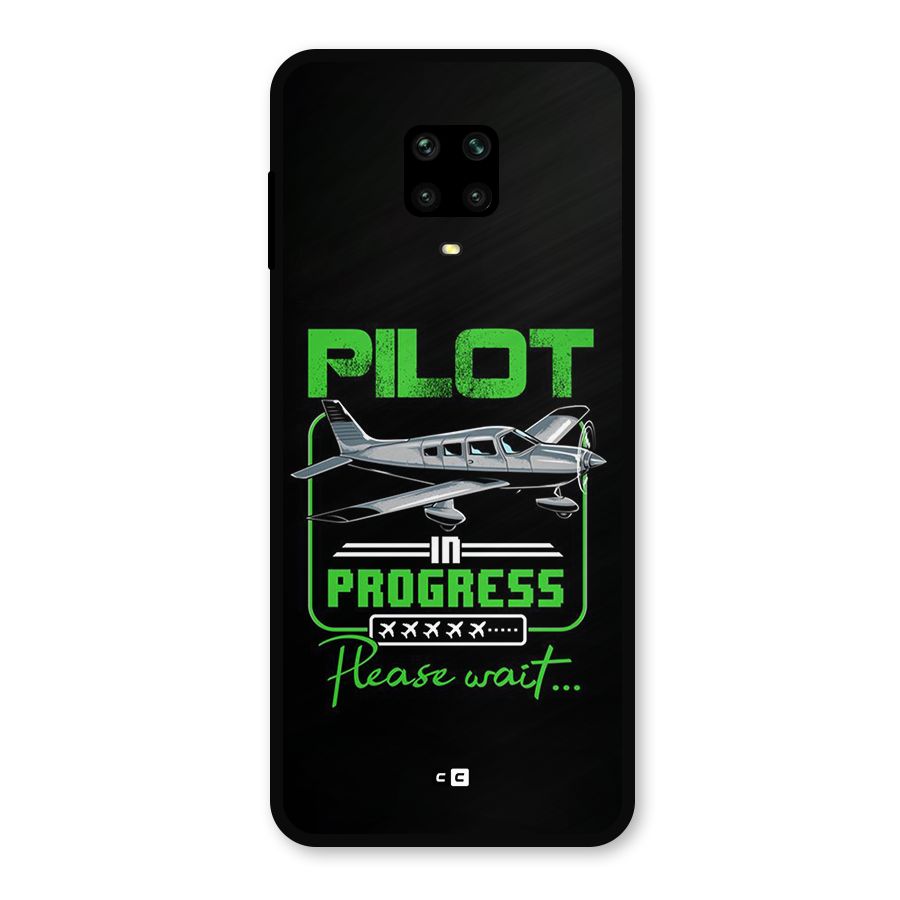 Pilot in Progress Metal Back Case for Redmi Note 9 Pro