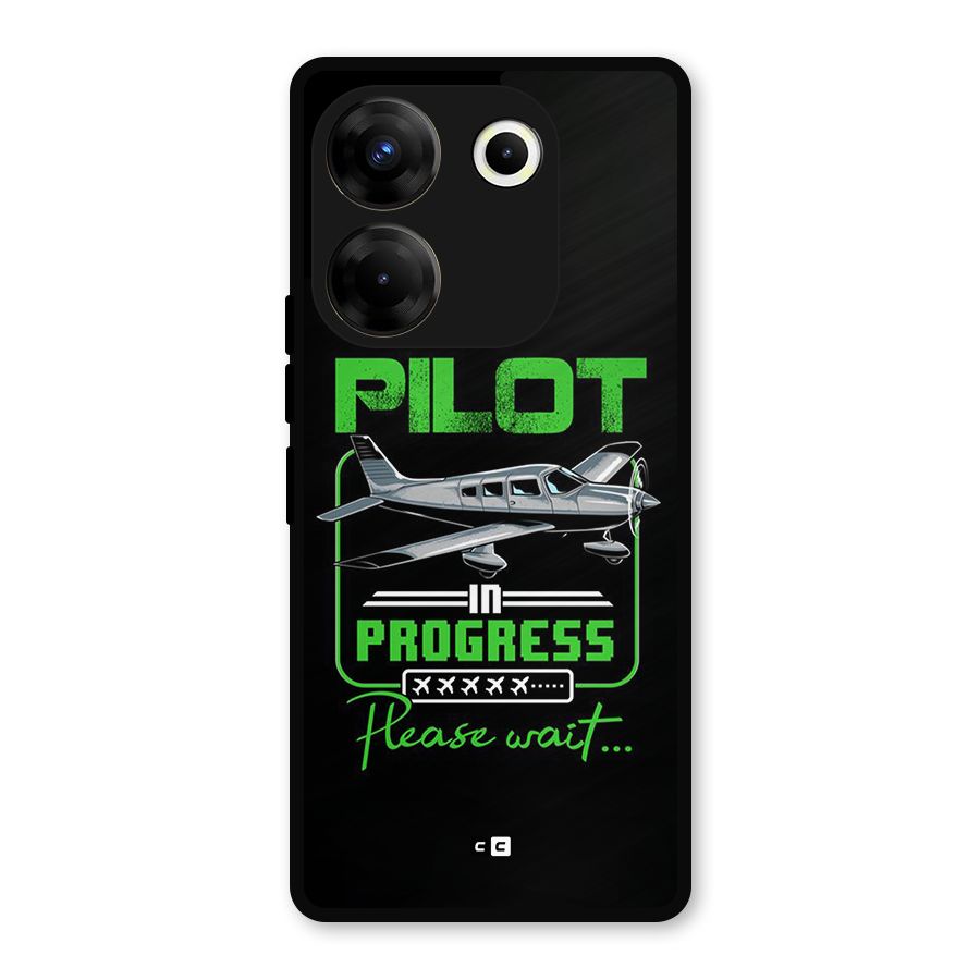 Pilot in Progress Metal Back Case for Tecno Camon 20 Pro