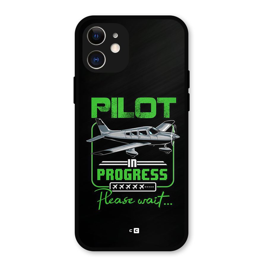Pilot in Progress Metal Back Case for iPhone 12