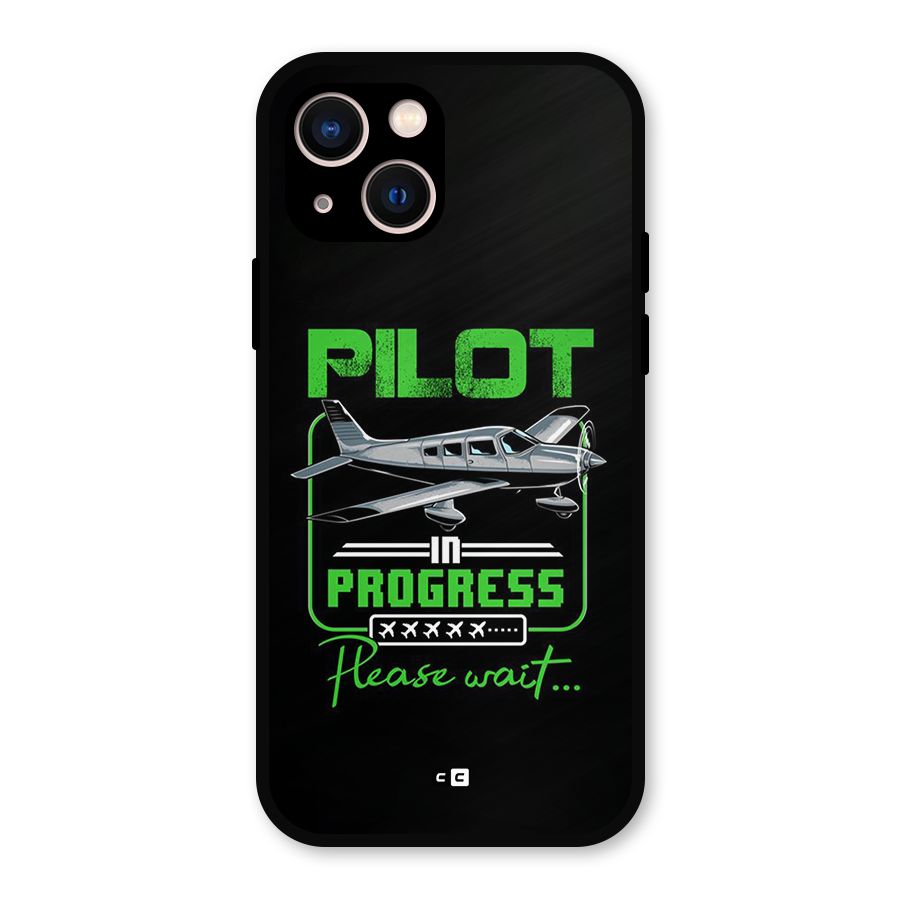Pilot in Progress Metal Back Case for iPhone 13