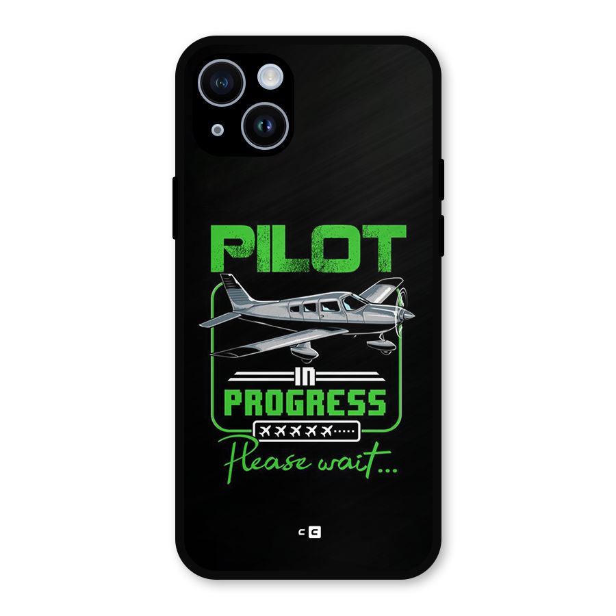 Pilot in Progress Metal Back Case for iPhone 14