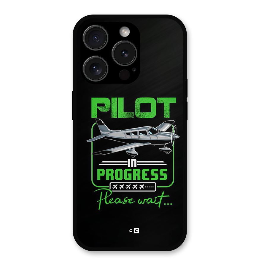 Pilot in Progress Metal Back Case for iPhone 15 Pro
