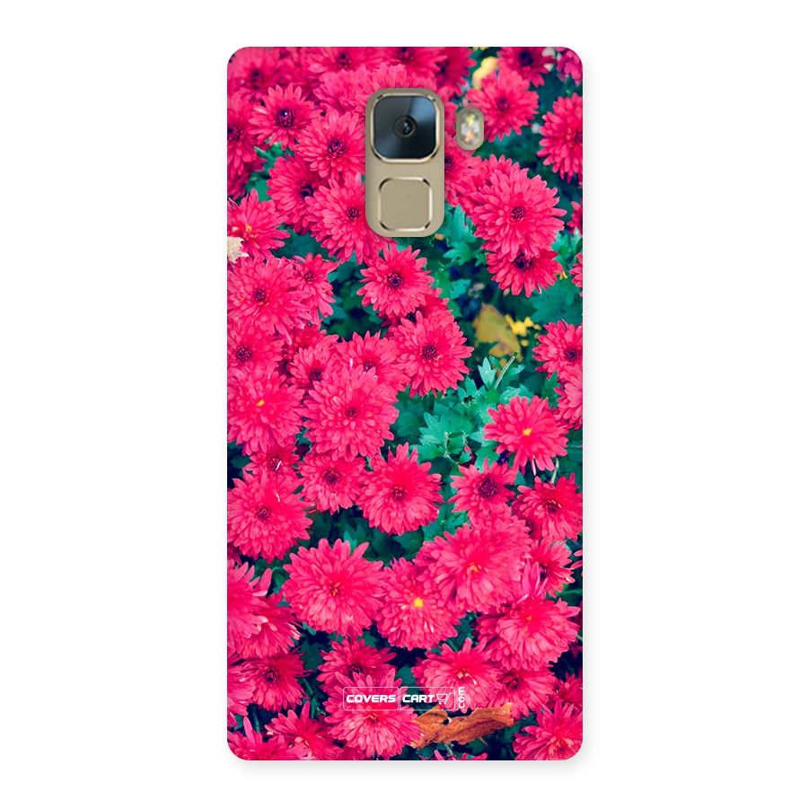 Pink Flowers Back Case for Huawei Honor 7