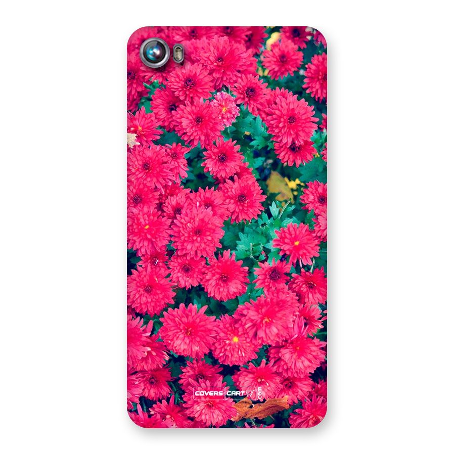 Pink Flowers Back Case for Micromax Canvas Fire 4 A107