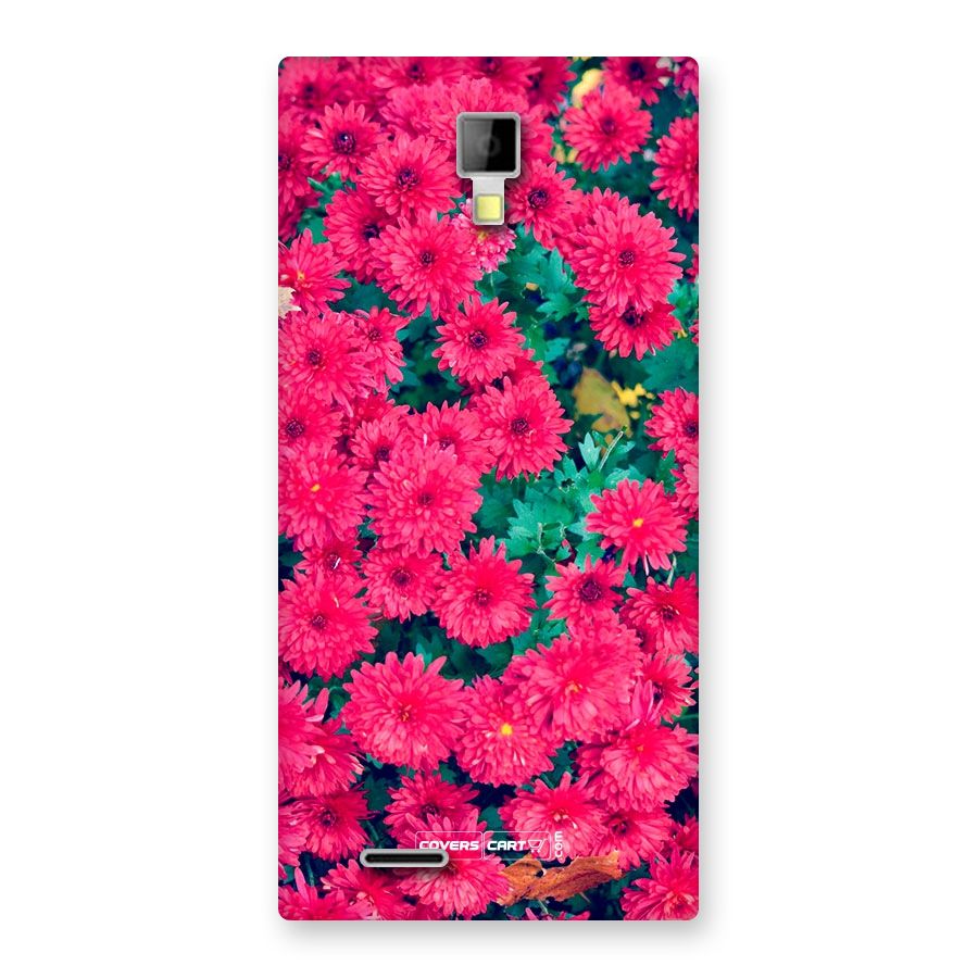 Pink Flowers Back Case for Micromax Canvas Xpress A99