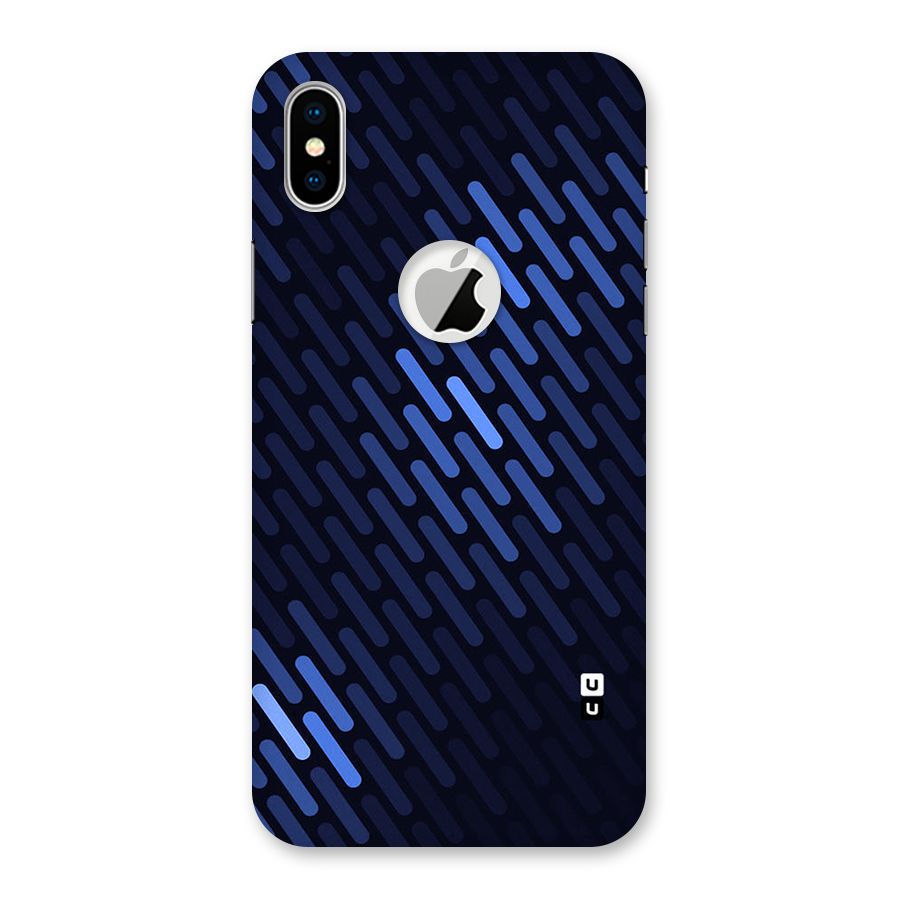 Pipe Shades Pattern Printed Back Case for iPhone X Logo Cut