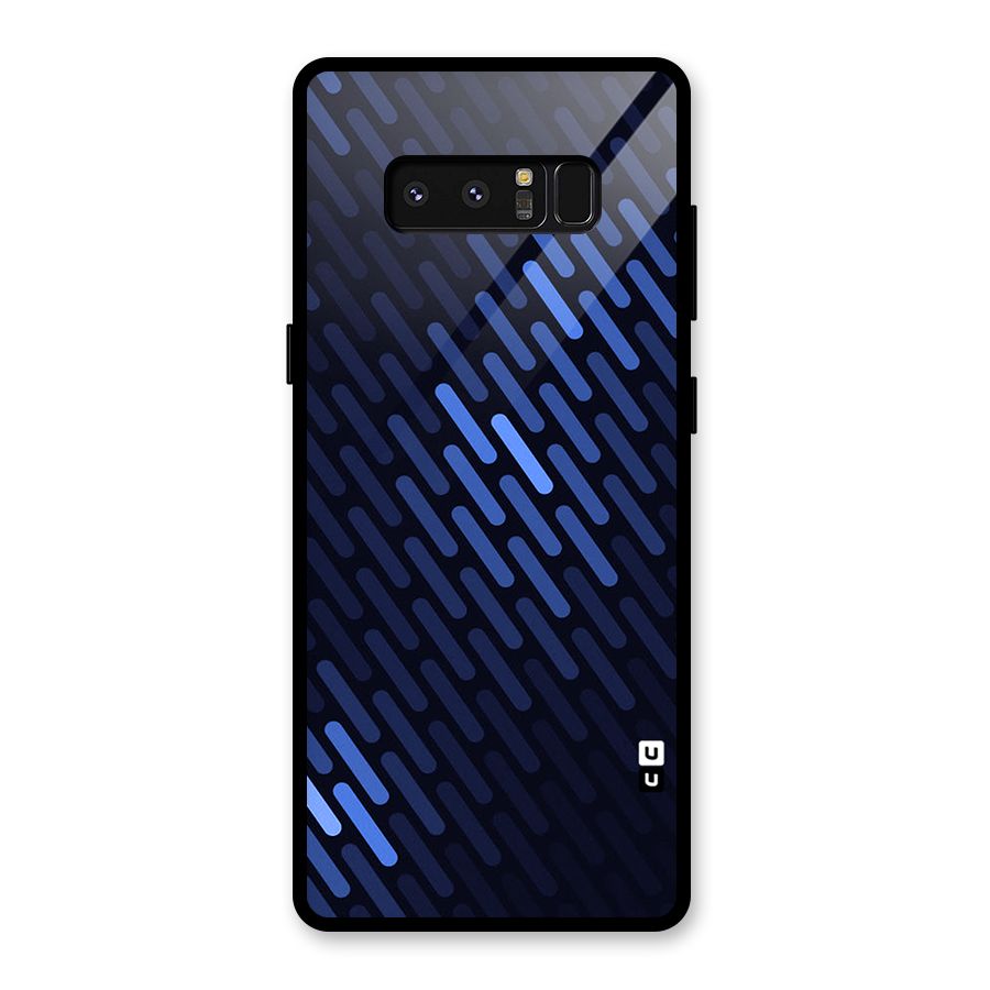 Pipe Shades Pattern Printed Glass Back Case for Galaxy Note 8