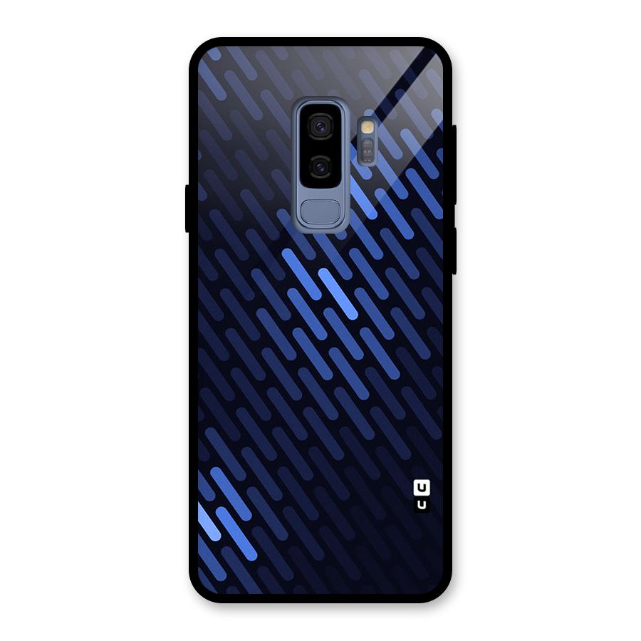 Pipe Shades Pattern Printed Glass Back Case for Galaxy S9 Plus