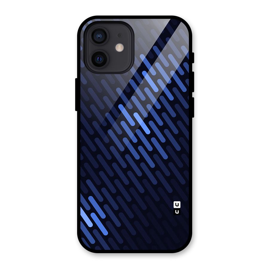 Pipe Shades Pattern Printed Glass Back Case for iPhone 12