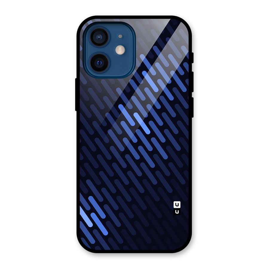 Pipe Shades Pattern Printed Glass Back Case for iPhone 12 Mini