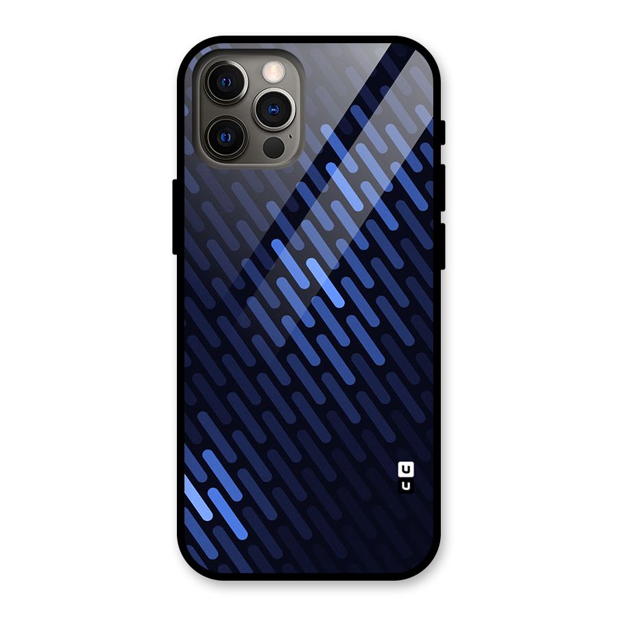 Pipe Shades Pattern Printed Glass Back Case for iPhone 12 Pro