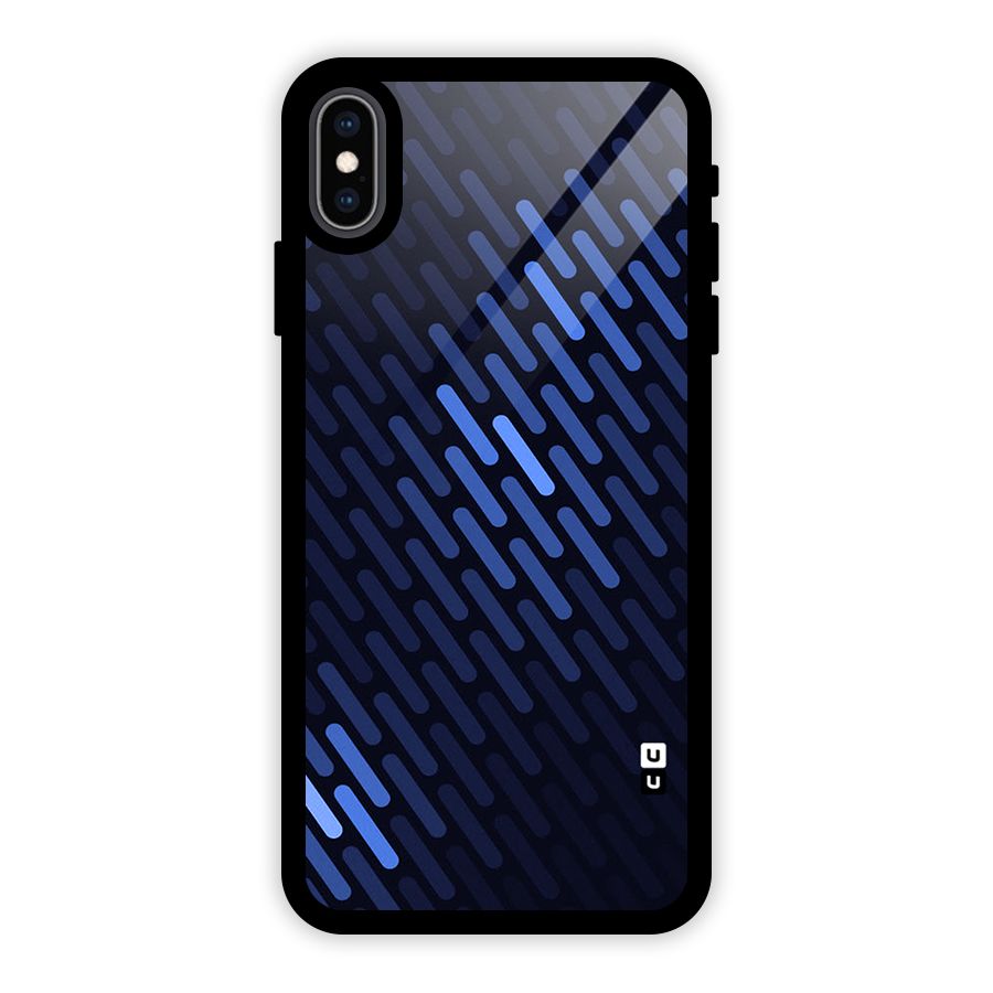 Pipe Shades Pattern Printed Glass Back Case for iPhone XS Max