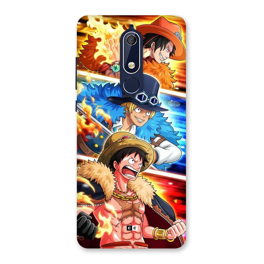 Pirate Brothers Back Case for Nokia 5.1