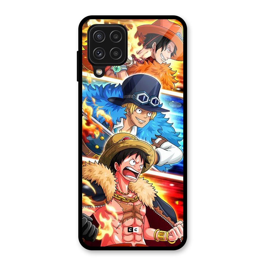 Pirate Brothers Glass Back Case for Galaxy A22 4G