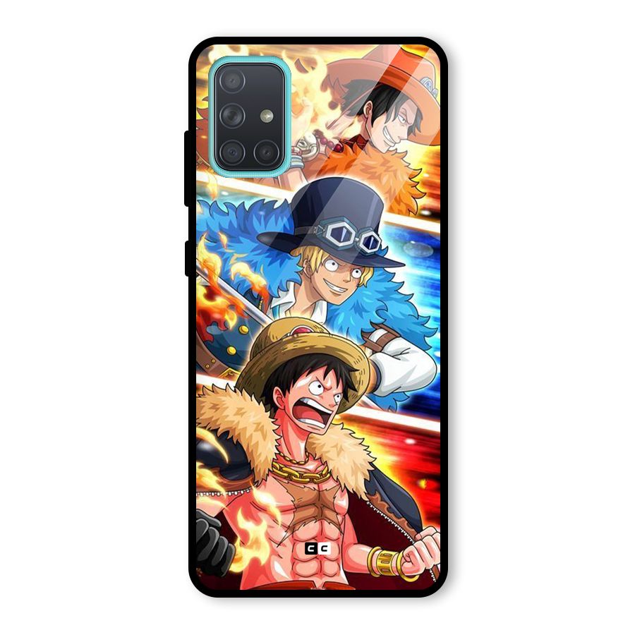 Pirate Brothers Glass Back Case for Galaxy A71