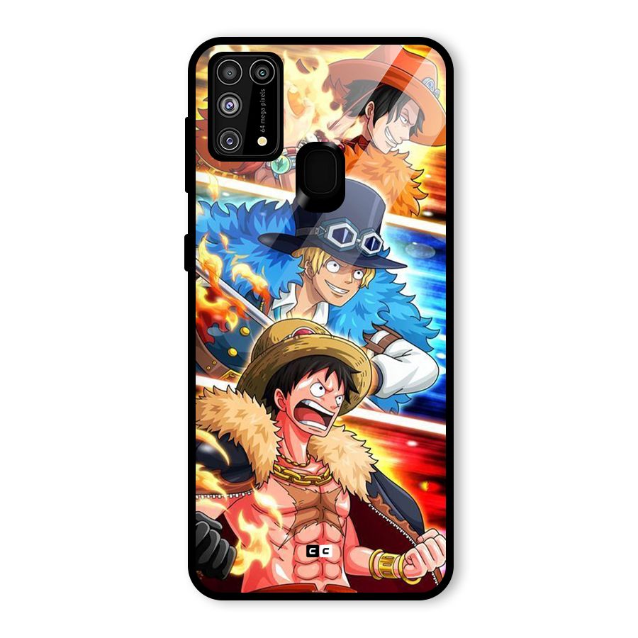 Pirate Brothers Glass Back Case for Galaxy M31