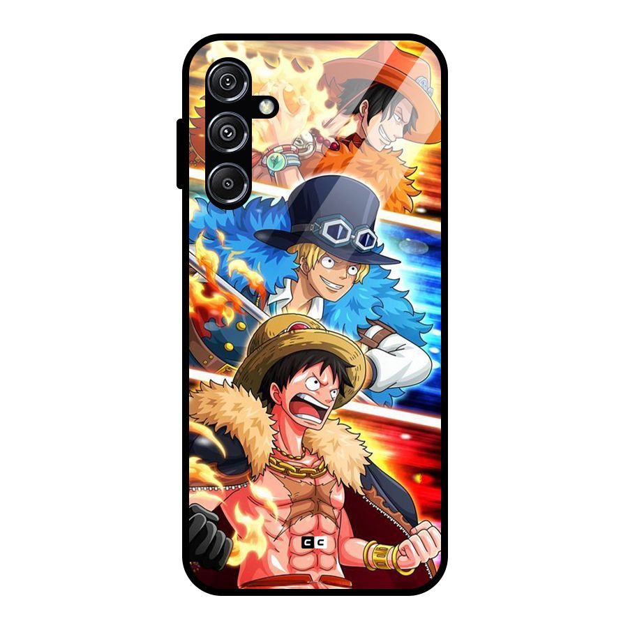 Pirate Brothers Glass Back Case for Galaxy M34 5G
